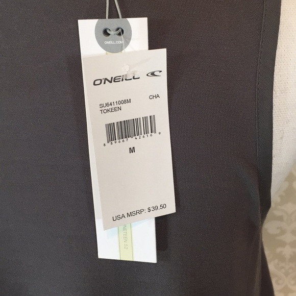 {O’Neill}2XS Left! Gray Tokeen Tank Top - Picture 5 of 7